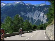 Cycling Alpe d'Huez before the Etape road closure.jpg