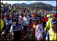 A serious crash at the front of the Marmotte on the Glandon descent resulted in a traffic jam for everyone else.jpg