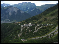 In the other direction, from the top of Alpe d'Huez, here's Huez Village and Bourg d Oisans in the valley.jpg