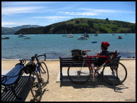 Relaxing in Akaroa before climbing out of the crater.jpg