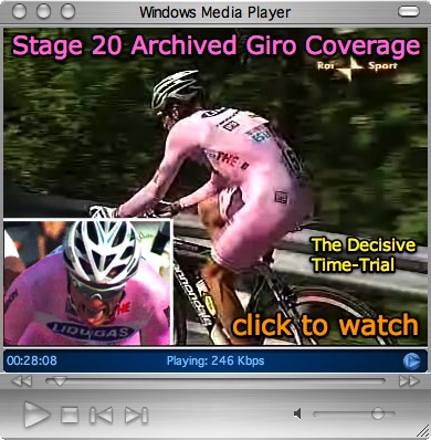 Giro d'Italia Live Video; 2007 Results 