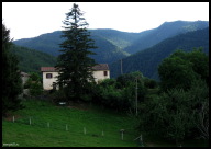 House and lush mountains; the Pyrenees get plenty of rain.jpg