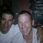 George and I having a beer out in Adelaide. on TwitPic