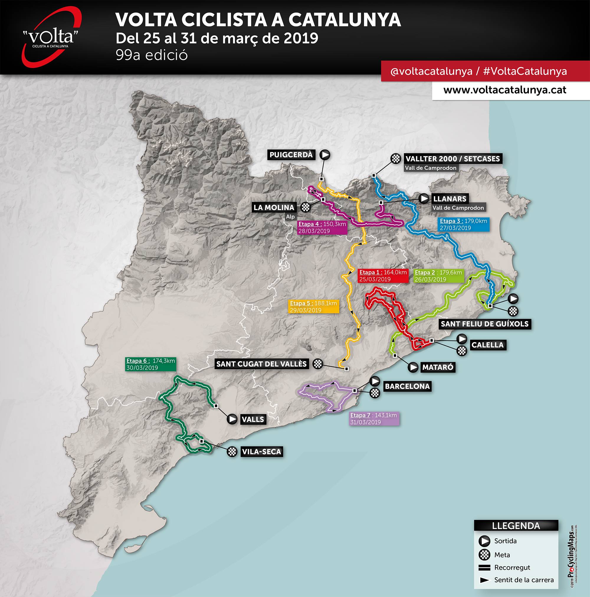 2019 Volta a Catalunya Live Video, Preview, Startlist, Route, Results
