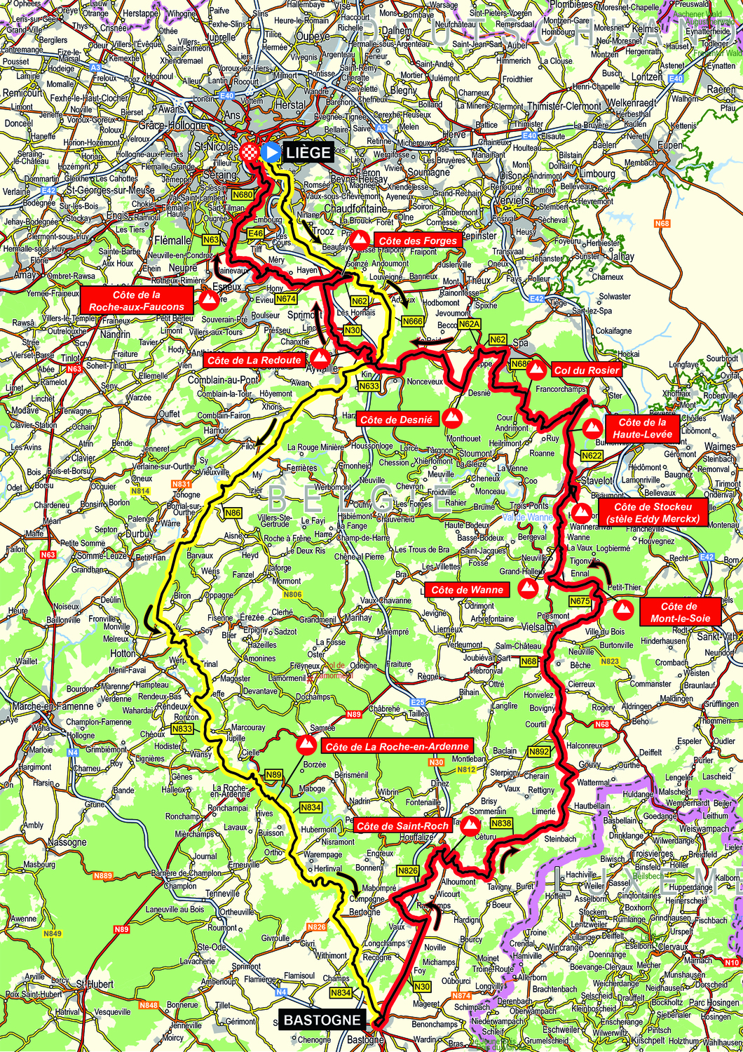 2021 Liège-Bastogne-Liège Live Video, Preview, Startlist, Route, Results, Photos, TV