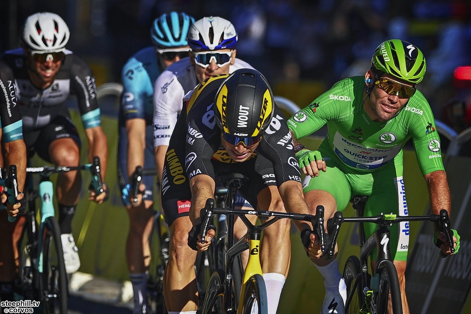 Wout Van Aert, Criterium du Dauphine, Jumbo Visma, Le Coq Sportif Yellow  Jersey