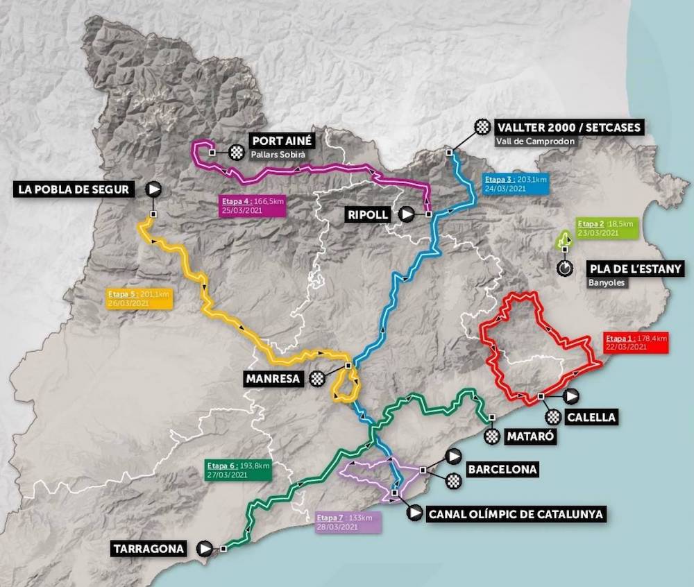 2021 Volta a Catalunya Live Video, Preview, Startlist, Route, Results
