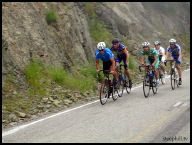 Cat 4 summit ... 5 of the starting 75 arrive in just 1.13.00, beating last year's time by 2 minutes.jpg
