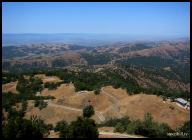 A westerly view from the top looking down the gentle switchbacks towards San Jose and San Francisco Bay.jpg