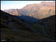 Looking down the Luz-Ardiden switchbacks made famous by the Tour de France.jpg