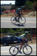 Womens finish - With a teammate OTF, 2nd place finisher Stephanie Graeter had the upper hand on Left Coast Cyclery's Monica ?.jpg